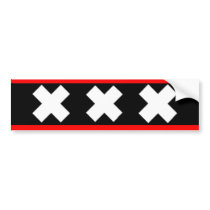 Amsterdam flag bumper stickers