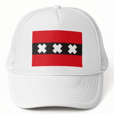 Amsterdam Flag Hat by FlagTshirts