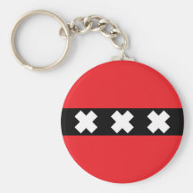 Amsterdam Flag Key Chains