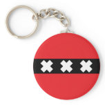 Amsterdam Flag Key Chains