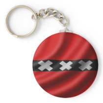 Amsterdam Flag Keychains