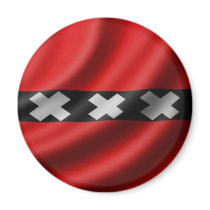 Amsterdam Flag Refrigerator Magnets
