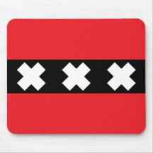 Amsterdam Flag Mouse Pad