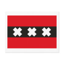 Amsterdam Flag Postcard