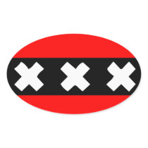 Amsterdam flag stickers