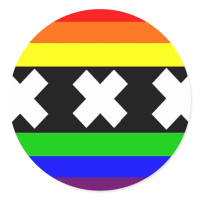 Amsterdam Gay Pride Flag Stickers by markthaler