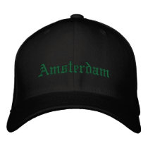 Amsterdam hat embroidered baseball cap