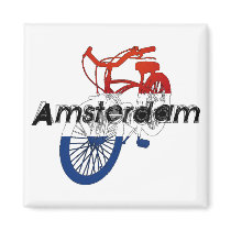 Amsterdam Holland Netherlands Cycling Magnets