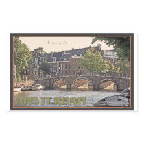 Amsterdam - Keizersgracht Rectangular Stickers