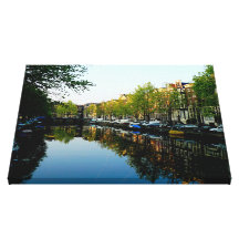 Amsterdam Mornings Stretched Canvas Prints