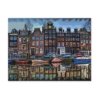 Amsterdam Post Card by sansaramen