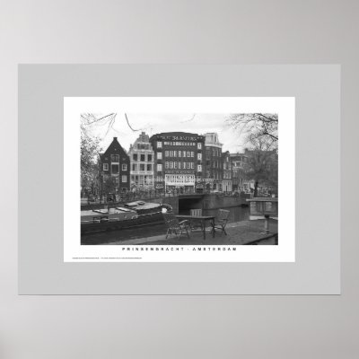 Amsterdam - Prinsengracht canal houses Print by phototoday