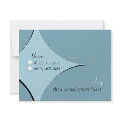 Amsterdam Response Card:  Powder Blue by PoshBetty