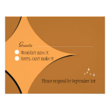 Amsterdam Response Card:  Sorbet Personalized Invitation