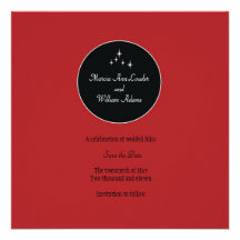 Amsterdam Save the Date: Crimson Personalised Announcement