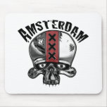 Amsterdam Skull 2 Chrome Muismatten
