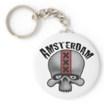 Amsterdam Skull 2 key-ring By Amsterdamned Keychains