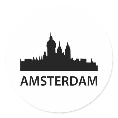Amsterdam Round Stickers by teyes143