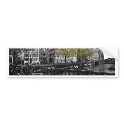 Amsterdam street bumper sticker by YiddowD