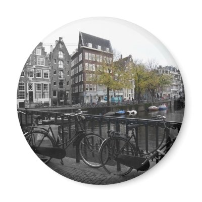 Amsterdam street fridge magnets by YiddowD