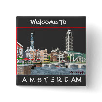 AMSTERDAM , THE NETHERLANDS PINBACK BUTTONS