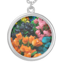 Amsterdam Tulips Personalized Necklace