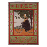 Amsterdam Vintage Bicycle Poster Art cards