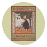 Amsterdam Vintage Bicycle Poster Art stickers