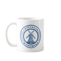 AMSTERDAM WINDMILL BLUE MUGS