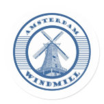 AMSTERDAM WINDMILL BLUE stickers