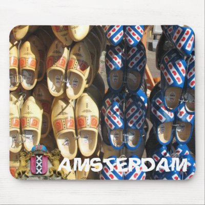 Amsterdam Wooden Shoes Photo Mousepad by hollandshop