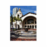 Amtrak Station And Fountain In Downtown San Diego Acrylic Cut Out