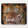 Amur Tiger Face Grunge-style Wildlife Mousemat Mousepad