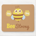 Amusing Cartoon: Cute bee holding pots Mousepads