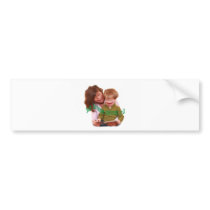 Amusing kiddies bumper sticker