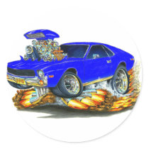 AMX Blue Car Sticker