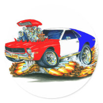 AMX RedWhiteBlue Car Stickers