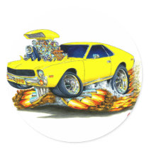AMX Yellow Car Sticker