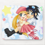 Amy and Rocket Mousepad mousepads