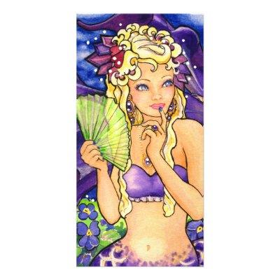 Amythyst Mermaid Card Photo Greeting Card by Schempp