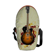 An Abstract Guitar Courier Bags