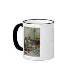 An American Privateer Taking a British Prize Mugs