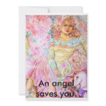 An angel of the tulip., An angel saves you. Invitations