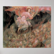 An Angel Piping to the Souls in Hell Print