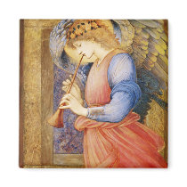 An Angel Playing a Flageolet Fridge Magnet