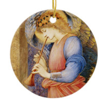 An Angel Playing a Flageolet Christmas Ornaments