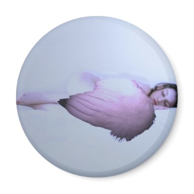 An Angel Sleeps Refrigerator Magnet by NotionsbyNique
