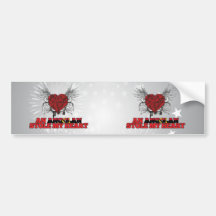 An Angolan Stole my Heart Bumper Stickers