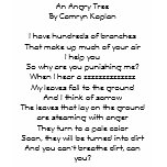 An Angry Tree Poem t-shirts