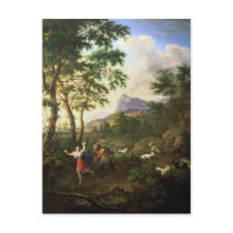 An Arcadian Landscape with Pan and Syrinx Post Card